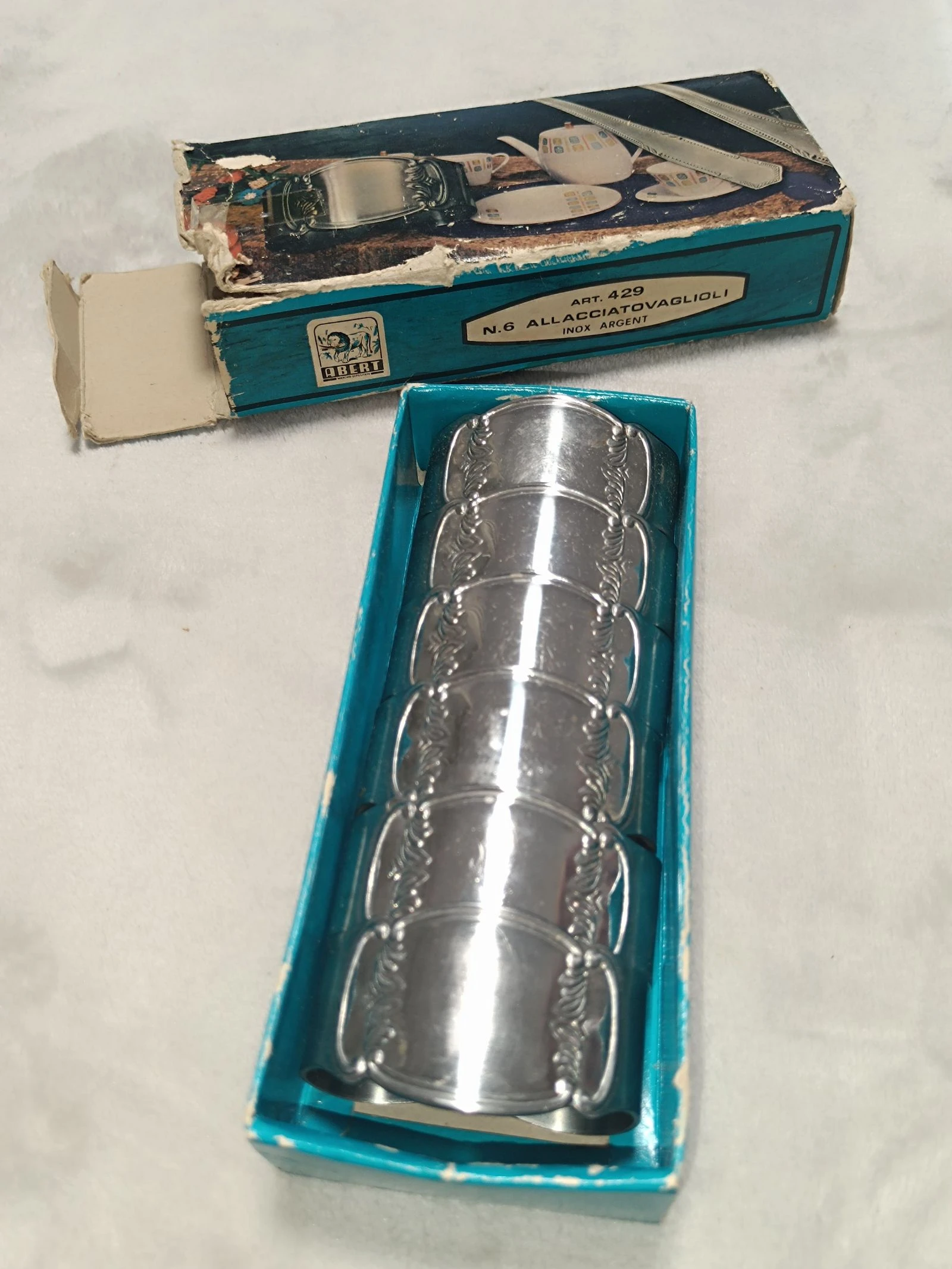 Lote de 6 rondos de servilleta vintage⭐arte de mesa italiano⭐ – photo 2